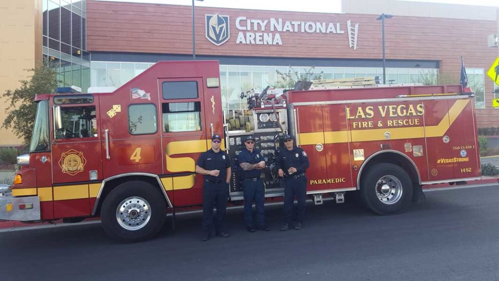 Las Vegas Fire and Rescue firefighters