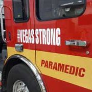 Vegas Strong on fire truck