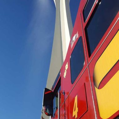 Water coming off Space Needle