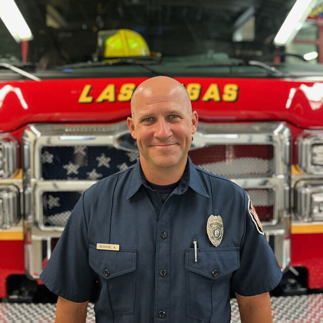 Andrew McShane fireman for Las Vegas Fire Department