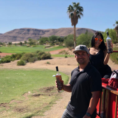 another Firefighter posing with little fire truck