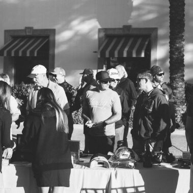 People in line at the buffet