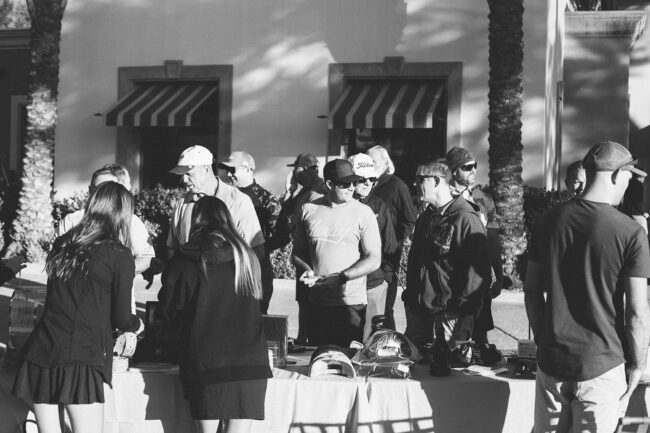 People in line at the buffet