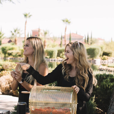 Girls laughing having fun