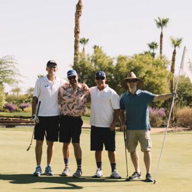 Guys posing for a picture