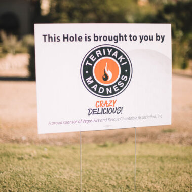 Teriyaki Madness Hole Sponor sign