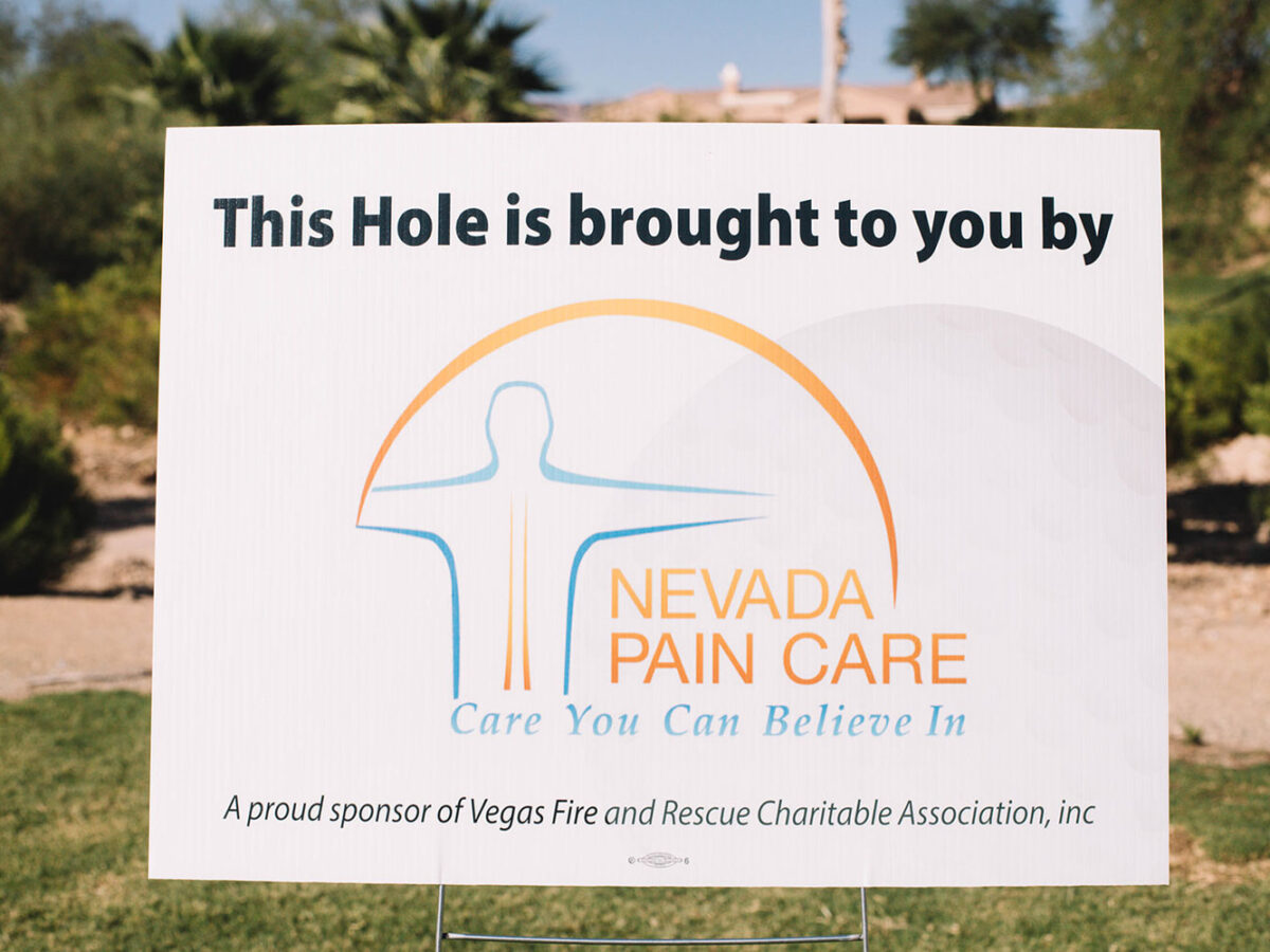 Nevada Pain Care Hole Sponsor sign