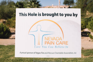 Nevada Pain Care Hole Sponsor sign