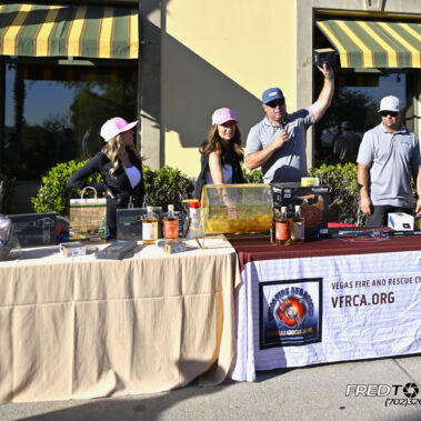 Jeff Halverson and ladies doing the raffle.