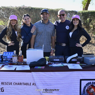 Volunteers posing for a picture at the VFRCA table.