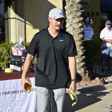 Male golfer raffle winner.